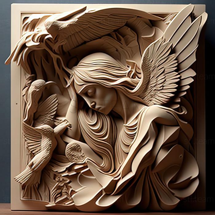 3D модель Сесилия Бо, американская художница. (STL)